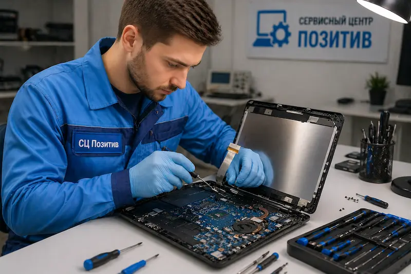 Ремонт шлейфа матрицы ноутбука в Орле