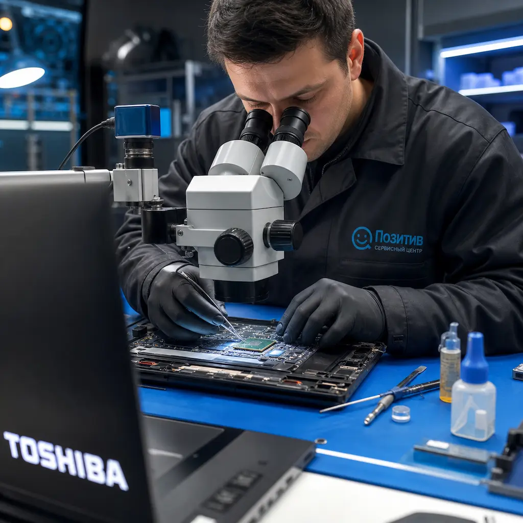 Замена видеокарты ноутбука Toshiba в Орле
