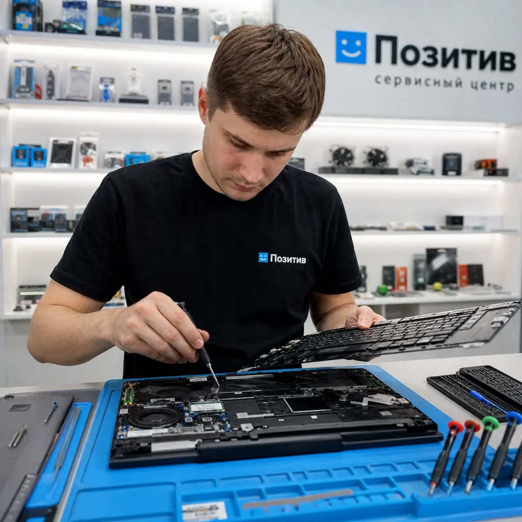 заменить клавиатуру на ноутбуке Samsung в Орле