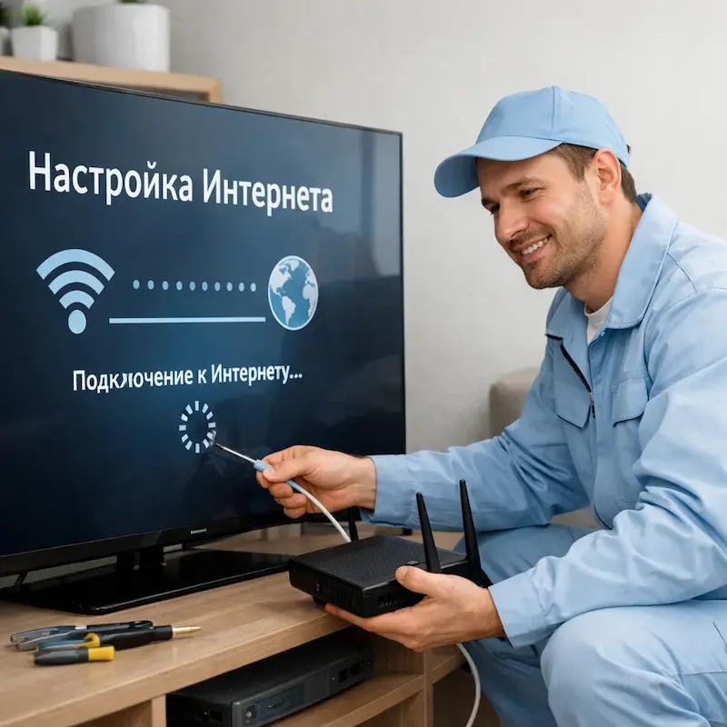 Настройка интернета на ТВ в Орле