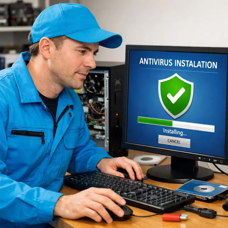 Установка антивируса на ноутбук в Орле