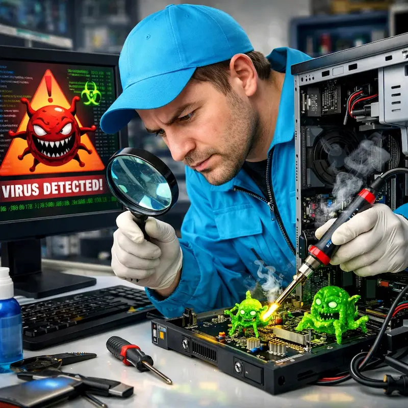 Вылечить компьютерный вирус в Орле